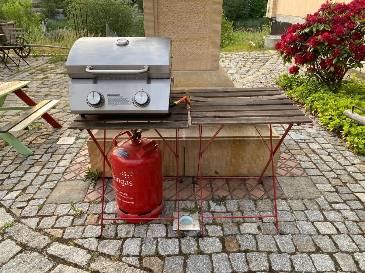 Ferienwohnung Wachstube Mit 3 Schlafraeumen Im Rittergut Leppersdorf Wachau Esterno foto