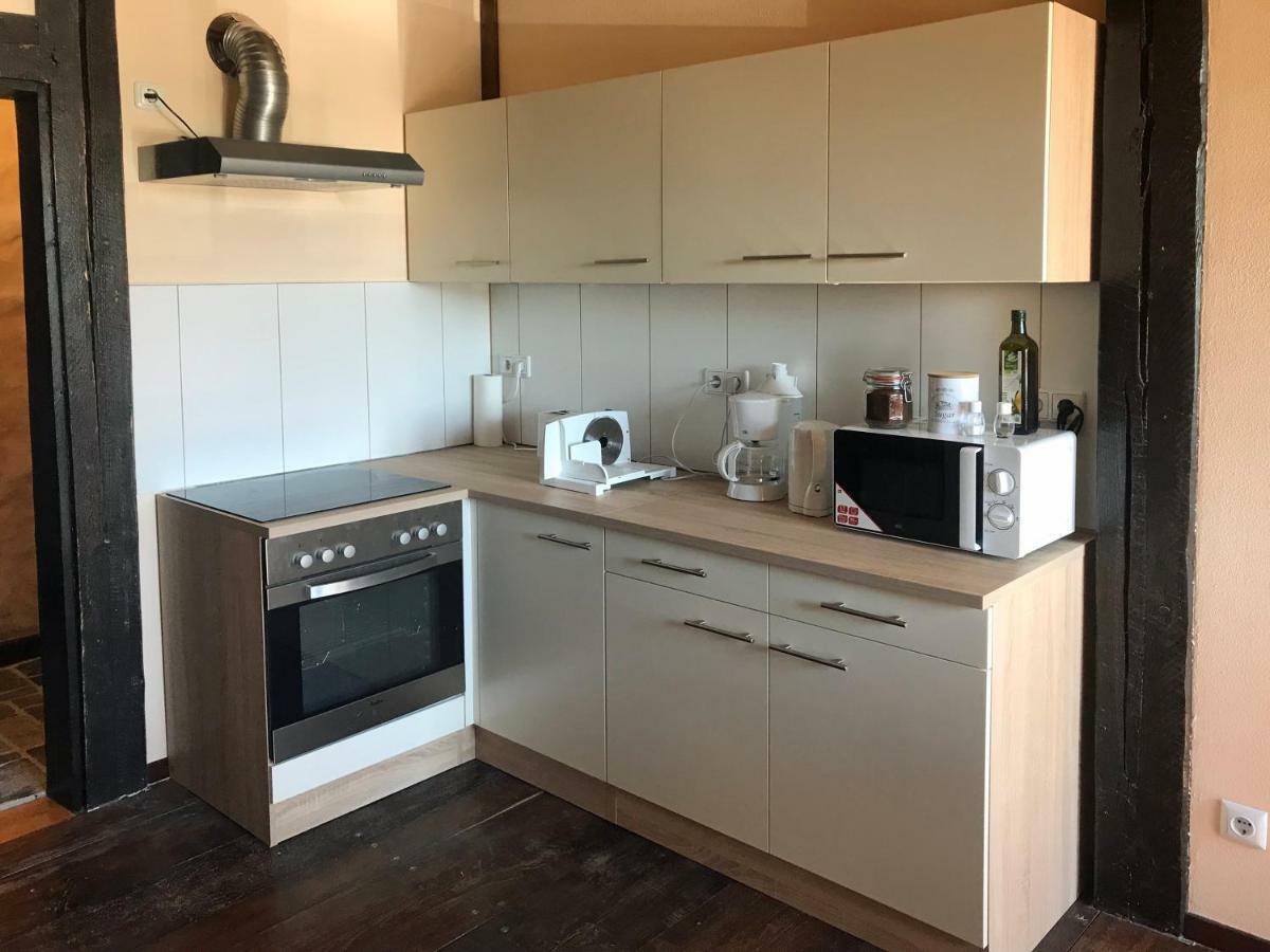 Ferienwohnung Wachstube Mit 3 Schlafraeumen Im Rittergut Leppersdorf Wachau Esterno foto